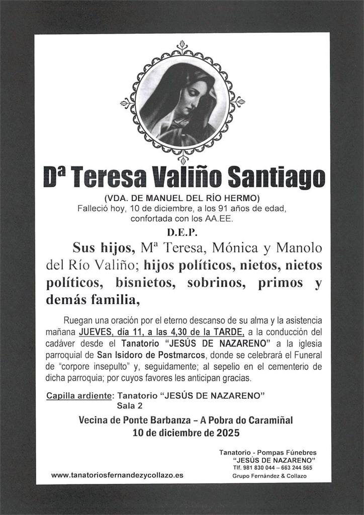 Dª Teresa Valiño Santiago