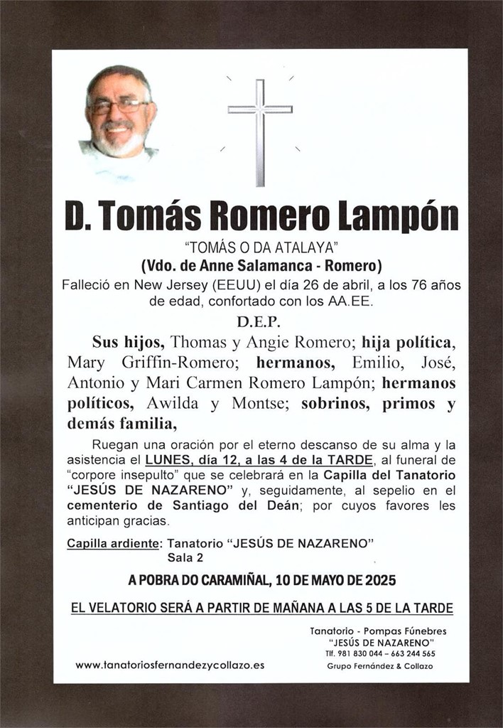 D. Tomás Romero Lampón   