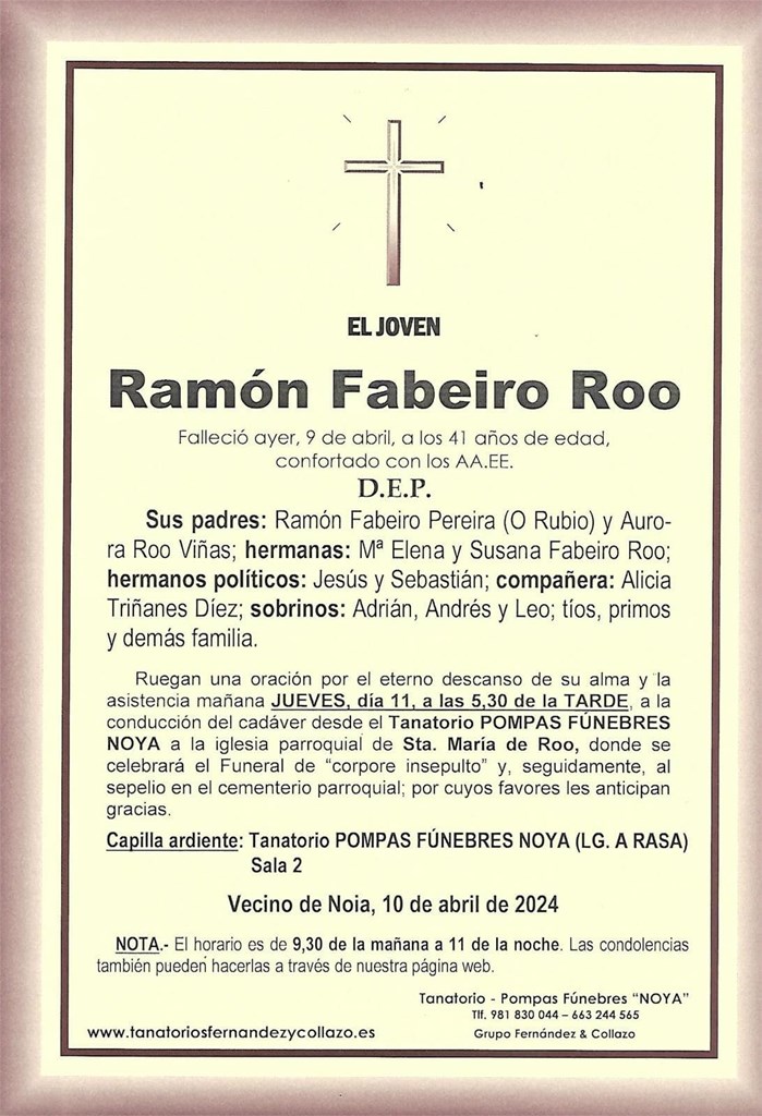 EL JOVEN Ramón Fabeiro Roo