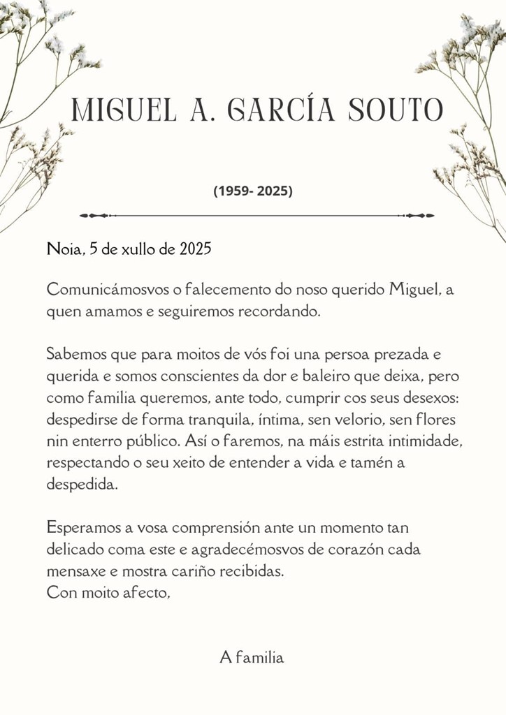 MIGUEL A. GARCÍA SOUTO